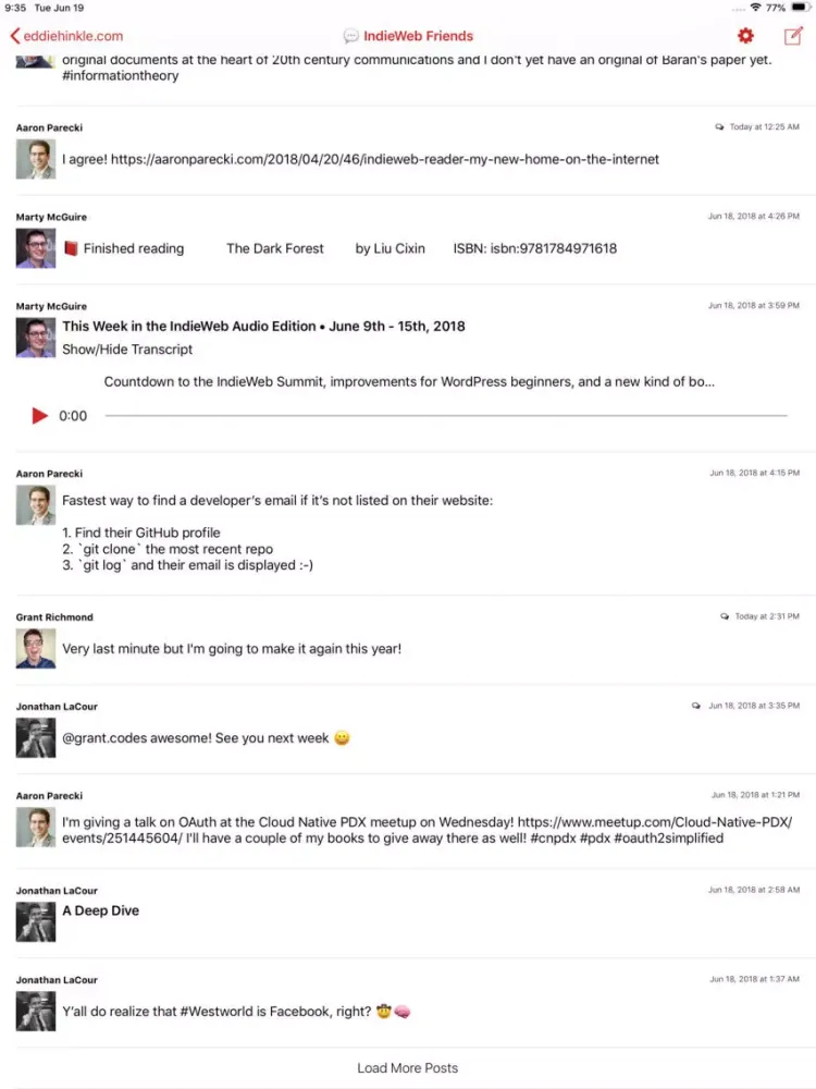 صور Indigenous - Social Timeline iPad 