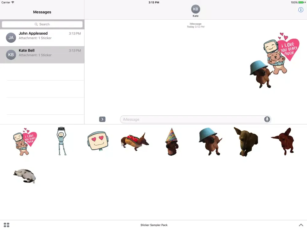 Capturas de pantalla de Studio H Sticker Sampler Pack iPad 
