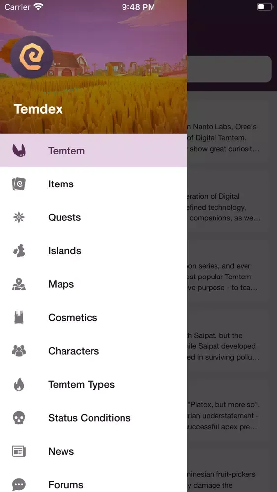 Screenshot di Temdex for Temtem