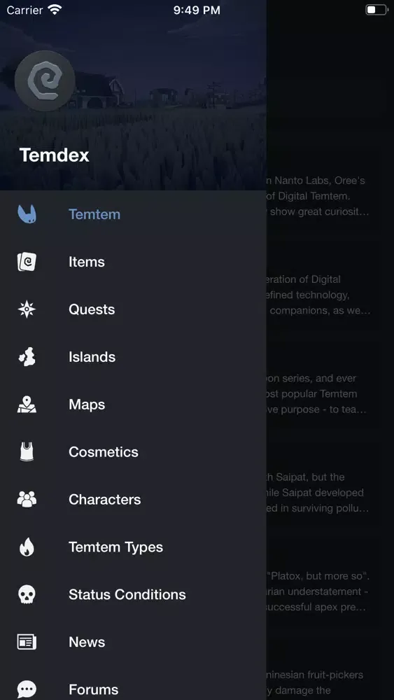 Screenshot di Temdex for Temtem
