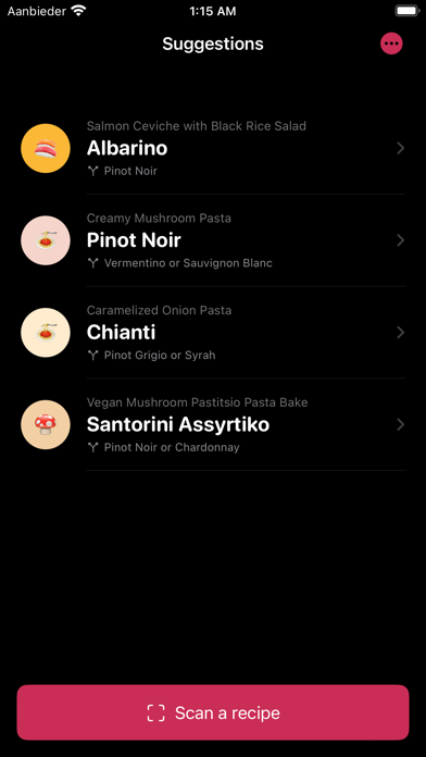 WineAI – Wine Recommendations Ekran Görüntüleri