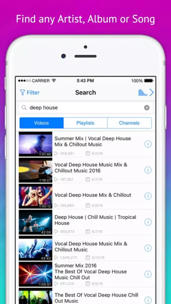 Screenshot di Play Video - Music Tube Player
