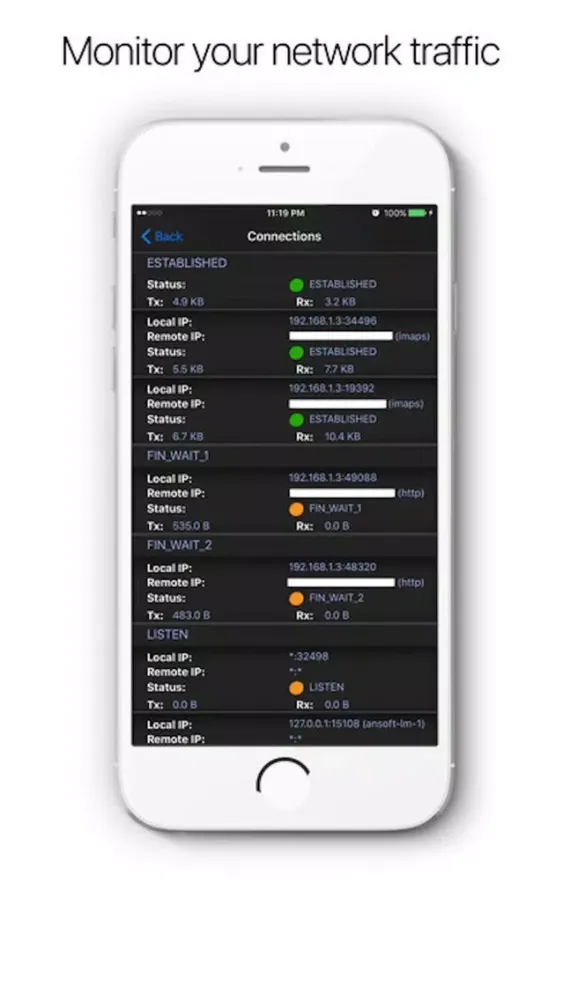 ภาพหน้าจอของ System and Network Info - Check System Monitor