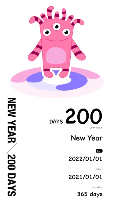 Tangkapan layar DaysCount - countdown days