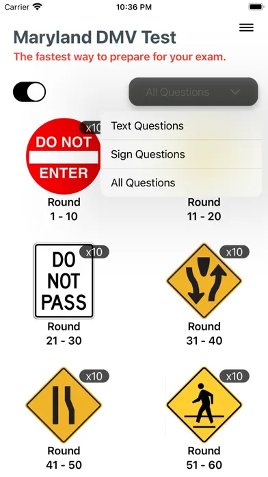 Maryland DMV Test 2024 Screenshots