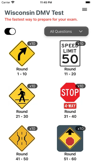 Wisconsin DMV Test 2024 prep应用截图