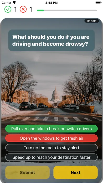 Wisconsin DMV Test 2024 prep应用截图