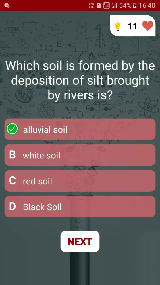 Capturas de tela do Soil Science Quiz