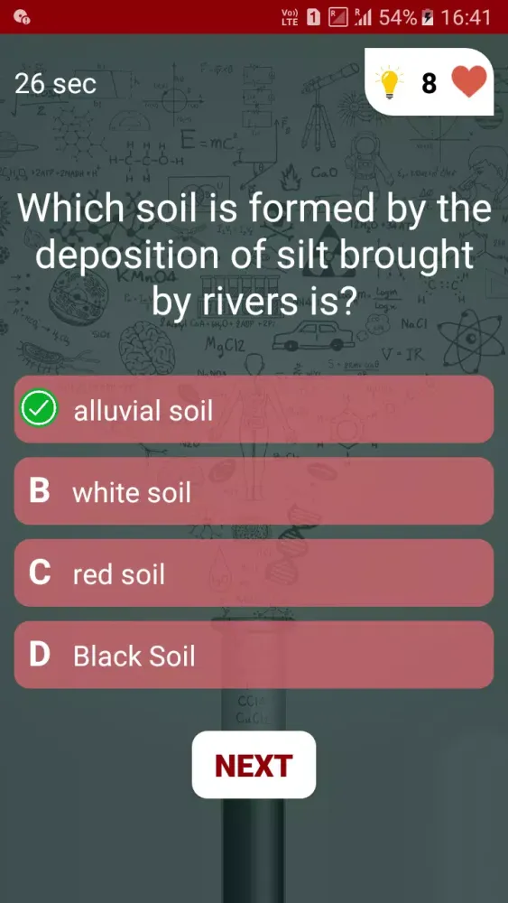 Capturas de tela do Soil Science Quiz