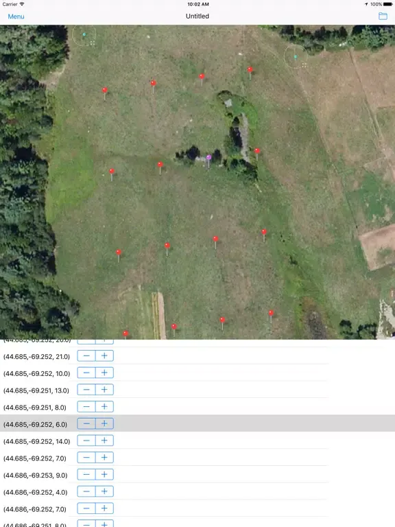 Soil Sampler iPad  Screenshots
