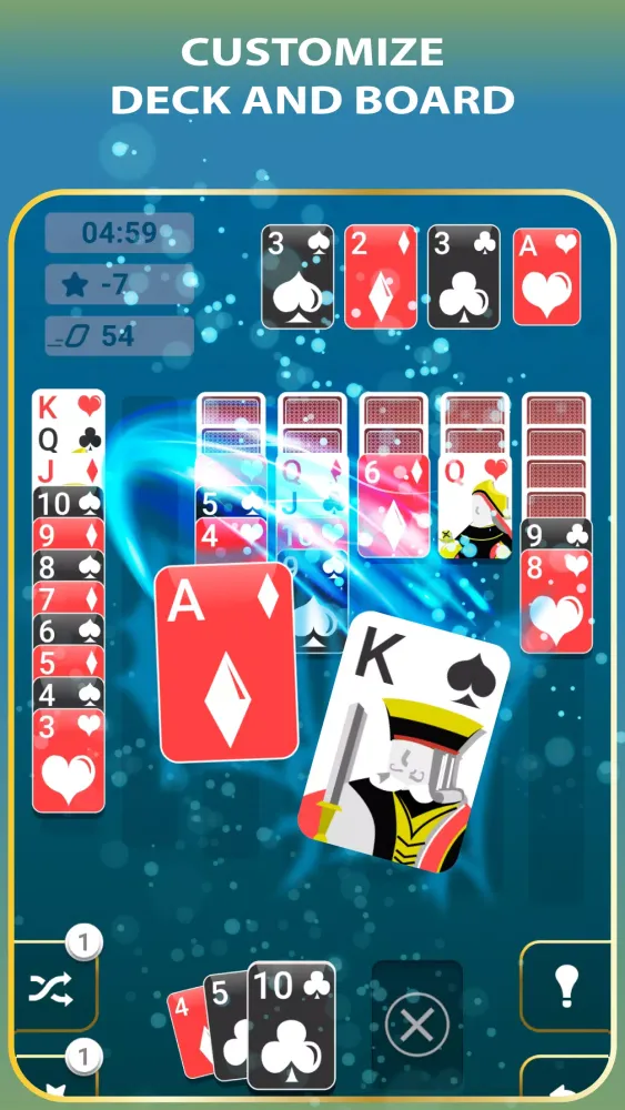 Tangkapan skrin Solitaire