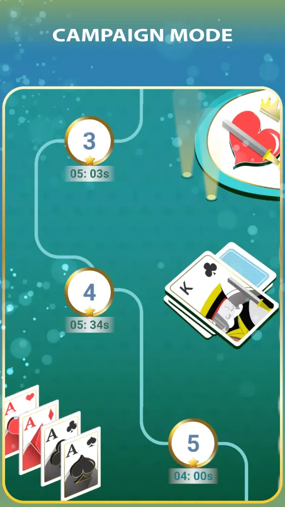 Tangkapan skrin Solitaire