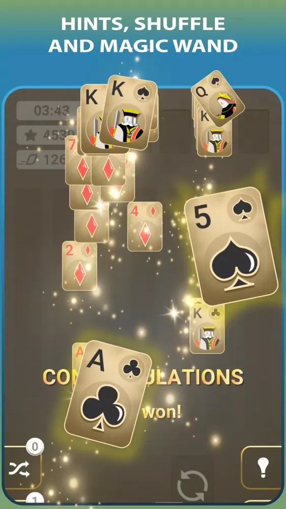 Tangkapan skrin Solitaire