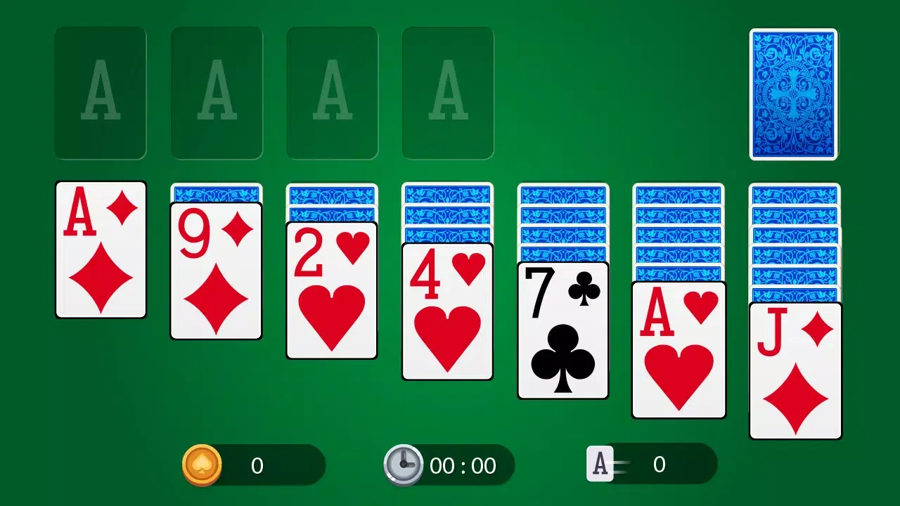 Capturas de tela do Solitaire
