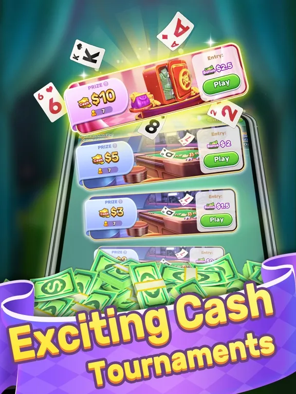 Captures d'écran de Solitaire Master: Win Cash iPad 