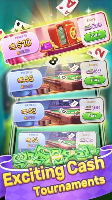 Captures d'écran de Solitaire Master: Win Cash