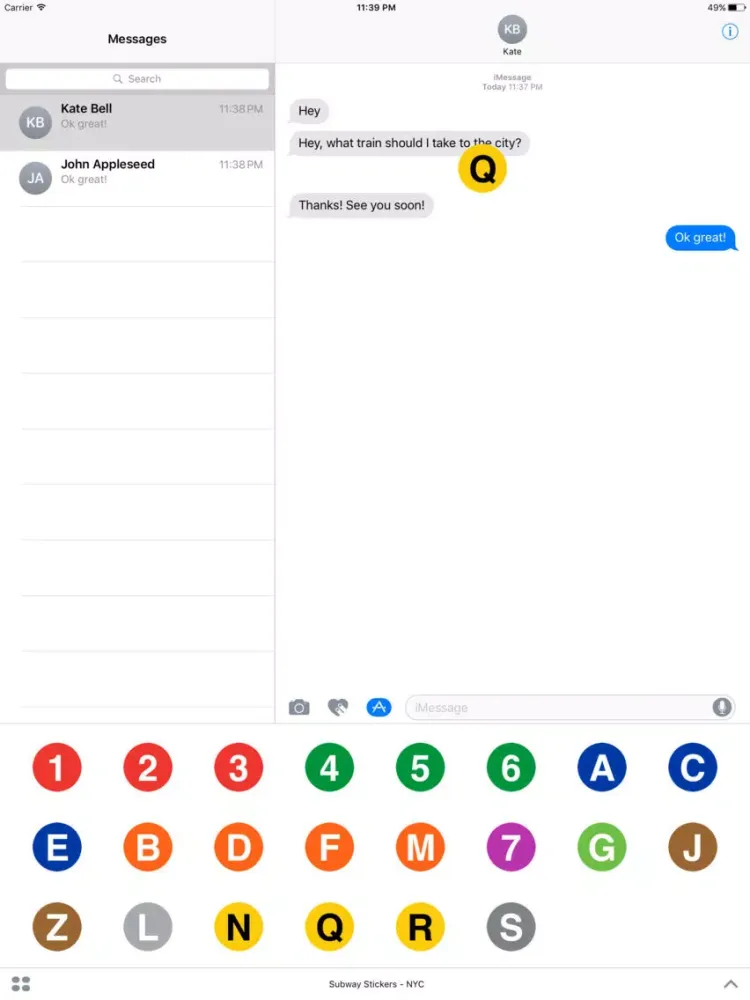 Subway Stickers - New York City iPad  スクリーンショット