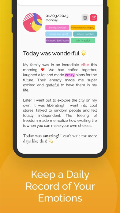 Tangkapan layar MoodArt: Journal & Art Therapy