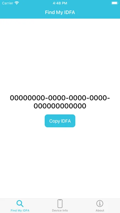 Captures d'écran de FindMyIDFA