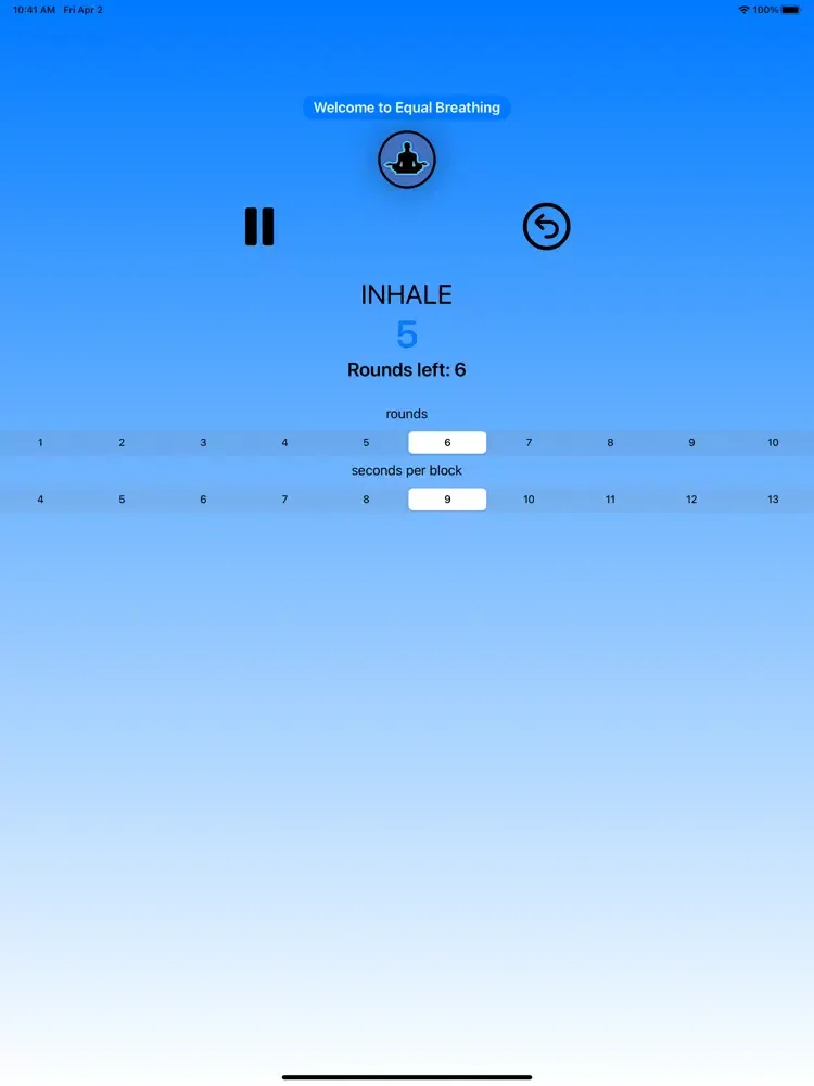 Capturas de pantalla de Pranayama Breathing App iPad 