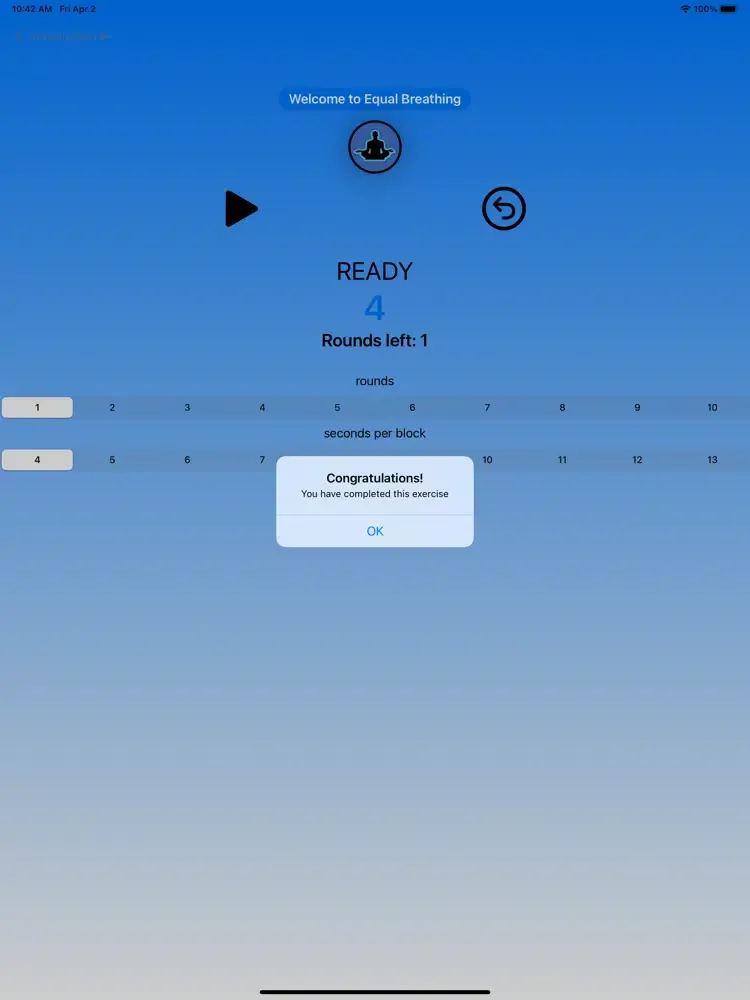 Capturas de pantalla de Pranayama Breathing App iPad 