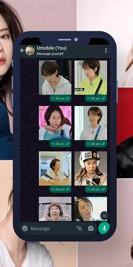 Song Ji-hyo Animated WASticker Screenshots