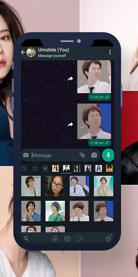 Song Ji-hyo Animated WASticker Screenshots