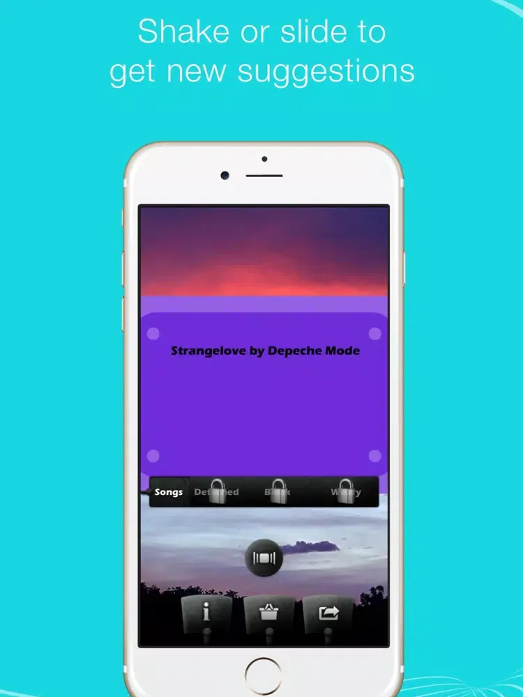 Capturas de pantalla de Cold Song Suggestor – Shake for the perfect song iPad 