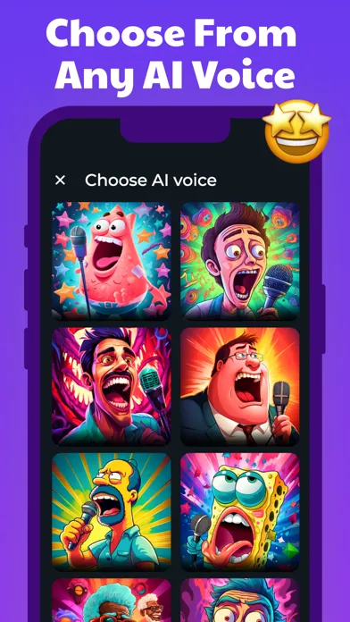 Tangkapan layar Songy: AI Song Cover Generator