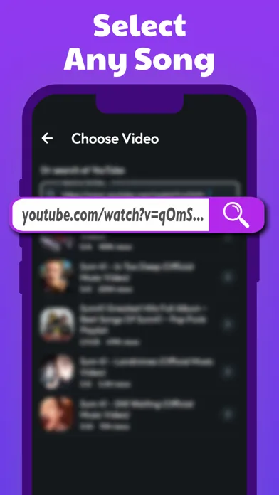 Tangkapan layar Songy: AI Song Cover Generator