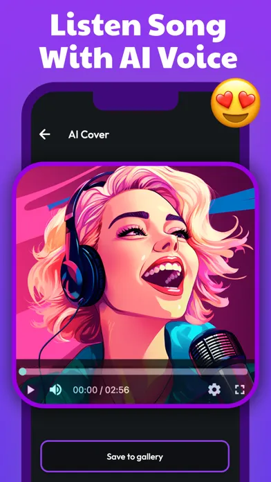Tangkapan layar Songy: AI Song Cover Generator