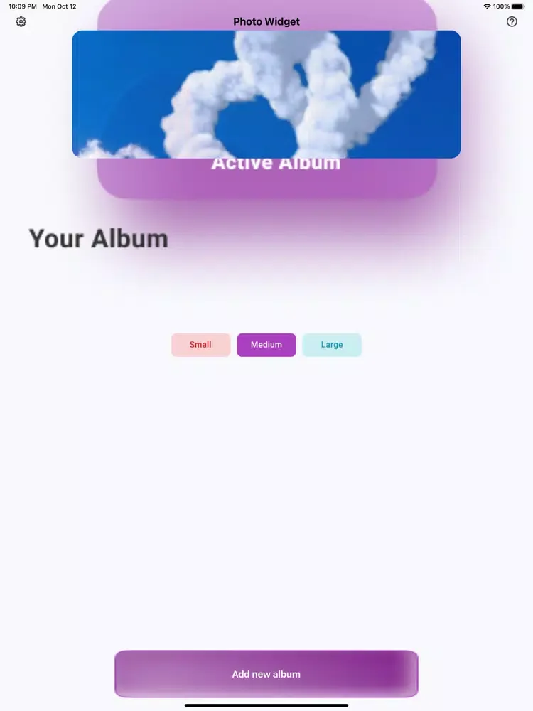 Capturas de tela do A+ Gallery - Photos Widget iPad 