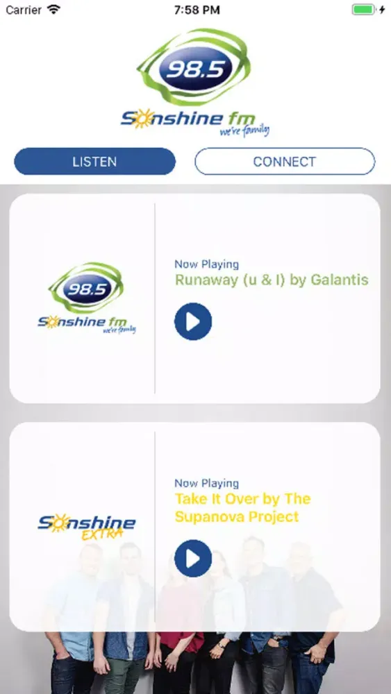 98five Sonshine FM 스크린샷