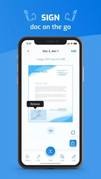 Скриншоты iScan - PDF & Photo Scanner