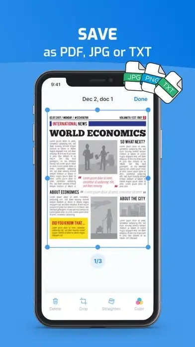 Скриншоты iScan - PDF & Photo Scanner