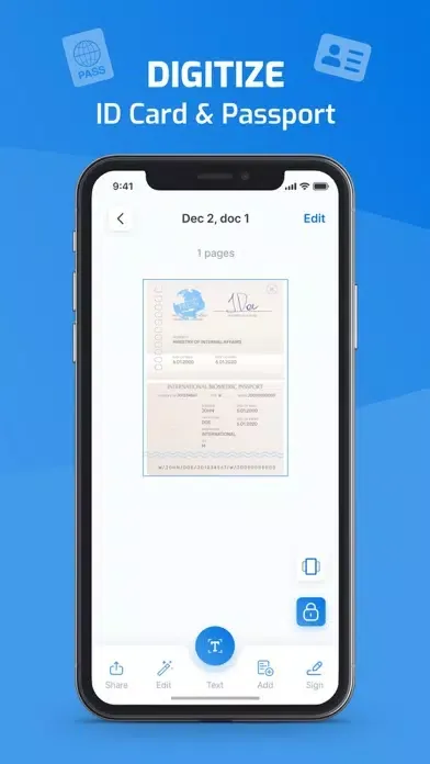 Скриншоты iScan - PDF & Photo Scanner