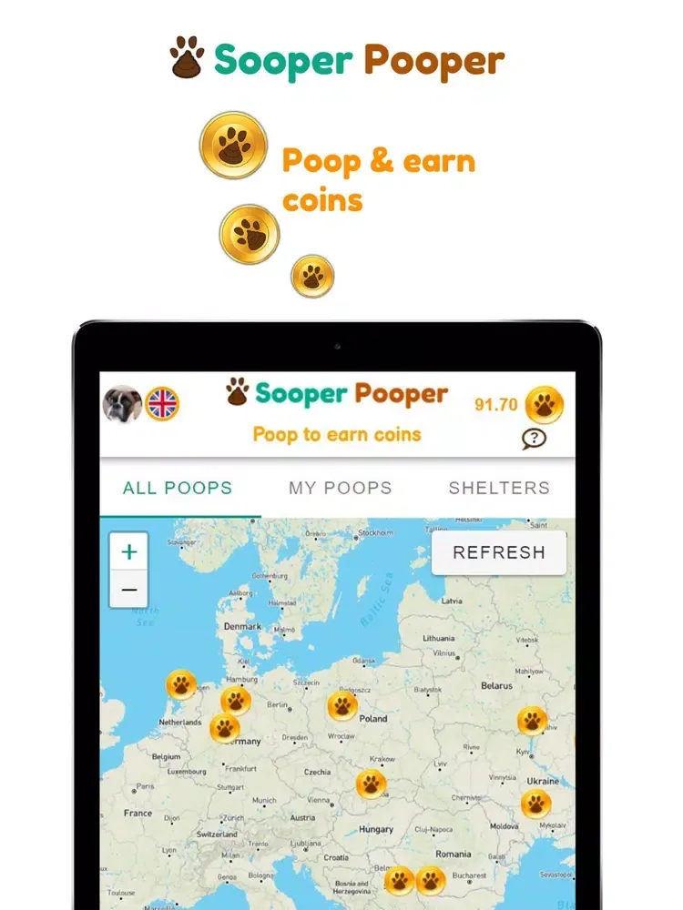 Captures d'écran de Sooper Pooper iPad 