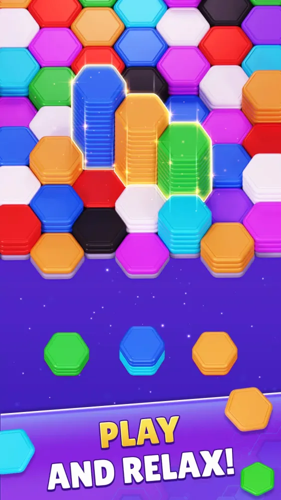 Color Hexa Sort Puzzle Game Screenshots