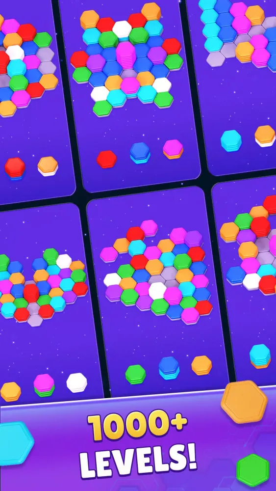 Color Hexa Sort Puzzle Game Screenshots
