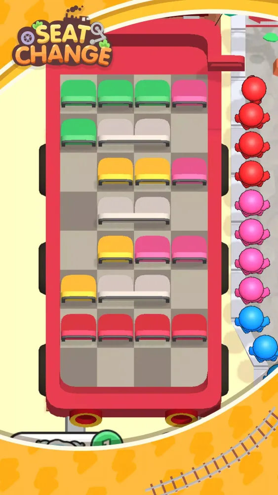 Capturas de tela do Fun Seat Jam: Bus Sort Game
