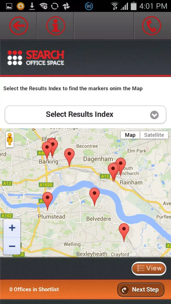 Search Office Space Screenshots