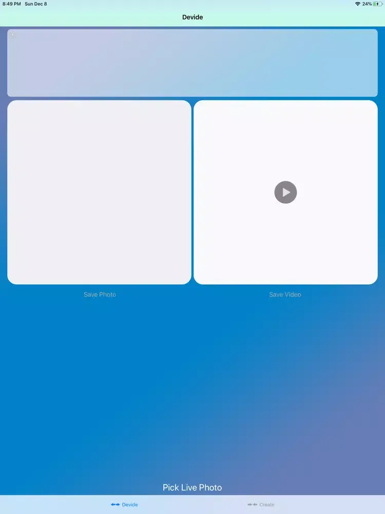 Zrzuty ekranu Live Photo Curve iPad 