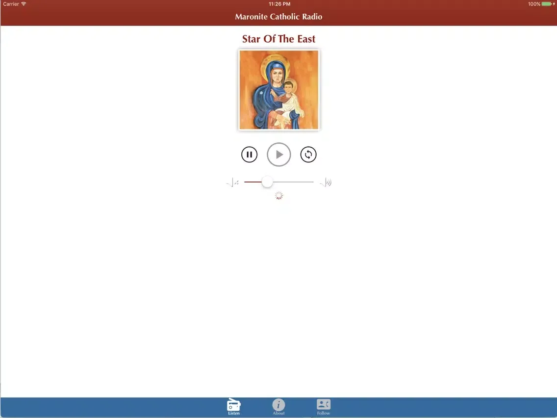 Capturas de tela do Star Of The East Radio App iPad 