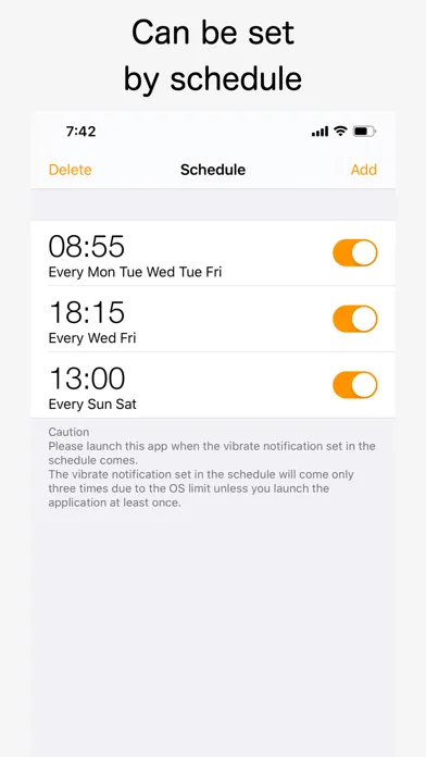 Capturas de pantalla de Viberation Alarm