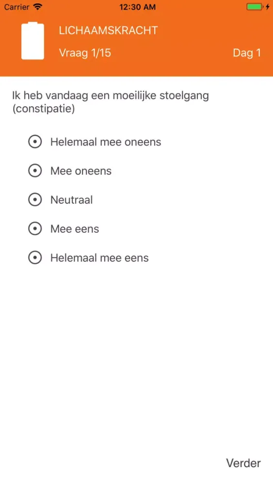 Tangkapan layar Drie Batterijen® App