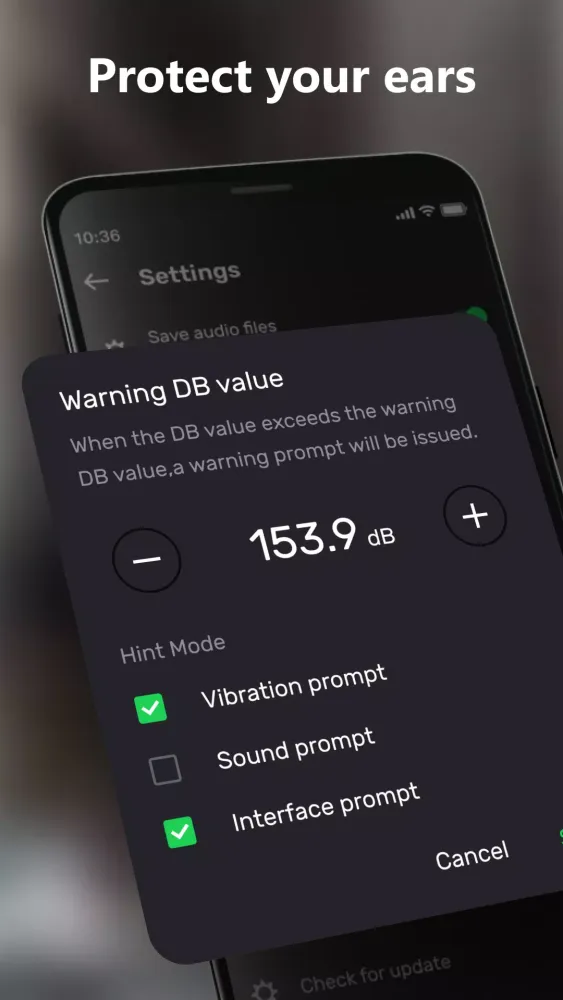 Captures d'écran de dB Sound Meter: Decibel Camera