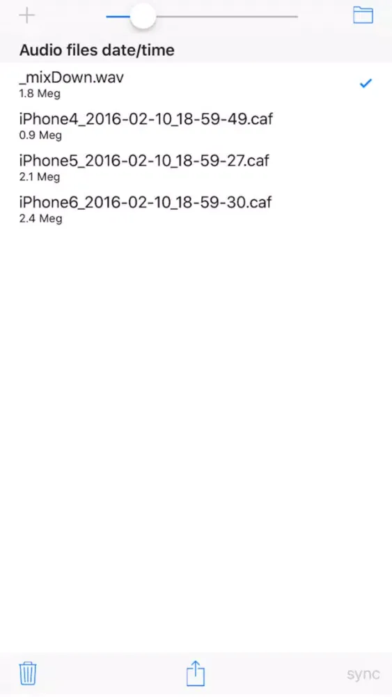 Sound Sync'd Recorder 스크린샷