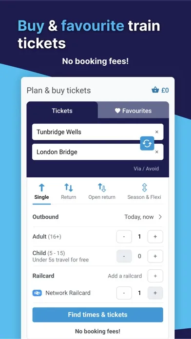 Captures d'écran de Southeastern: Train tickets