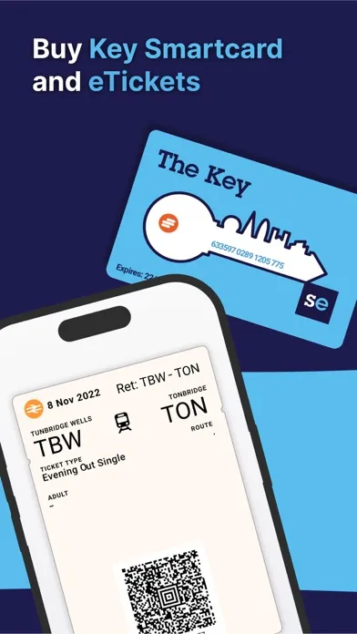 Captures d'écran de Southeastern: Train tickets