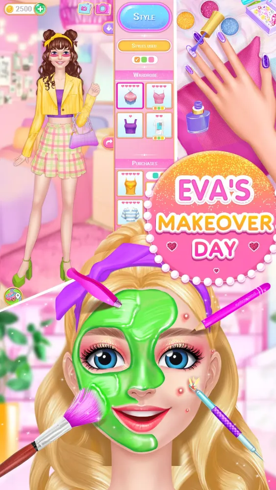 Ảnh chụp màn hình của Eva's Makeover Day: Spa Salon